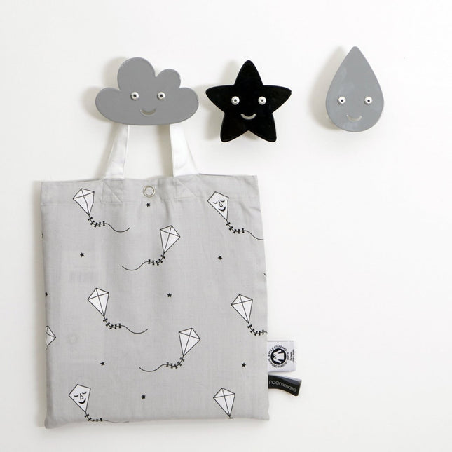 Roommate Wandhaak Ster Black koop je bij Babywinkel