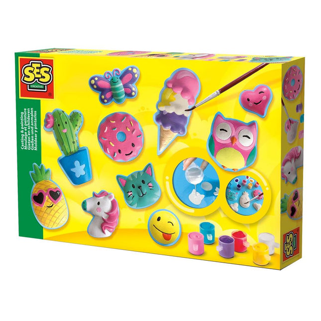 Ses 01133 Gips Gieten Vrolijke Figuren - Babywinkel - 8710341011338