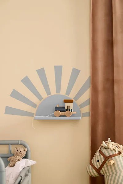 Shelf circle light blue incl sticks STAR - Babywinkel - 7340028736059