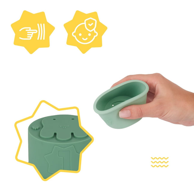 Silicone opstapelbare kommen - Babywinkel - 3661276189270
