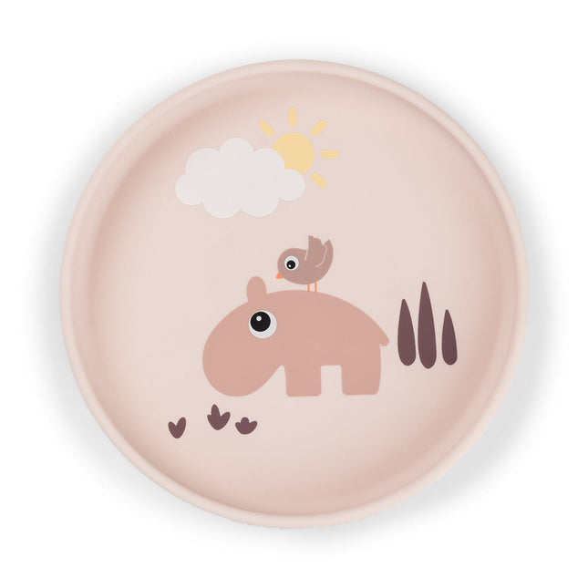 Siliconen bord met zuignap Playground Powder koop je bij Babywinkel