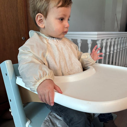 Silly Billyz Towel small Longsleeve Bibs white sand - Babywinkel - 9315455240873