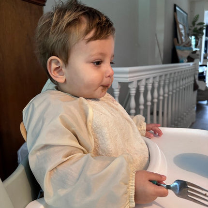 Silly Billyz Towel small Longsleeve Bibs white sand - Babywinkel - 9315455240873