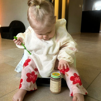 Silly Billyz Towel small Longsleeve Bibs white sand - Babywinkel - 9315455240873