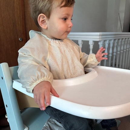 Silly Billyz Towel small Longsleeve Bibs white sand - Babywinkel - 9315455240873