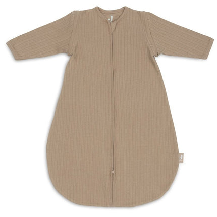 Slaapzak Newborn met Afritsbare Mouw Rond Ajour - Biscuit - Babywinkel - 8717329392847