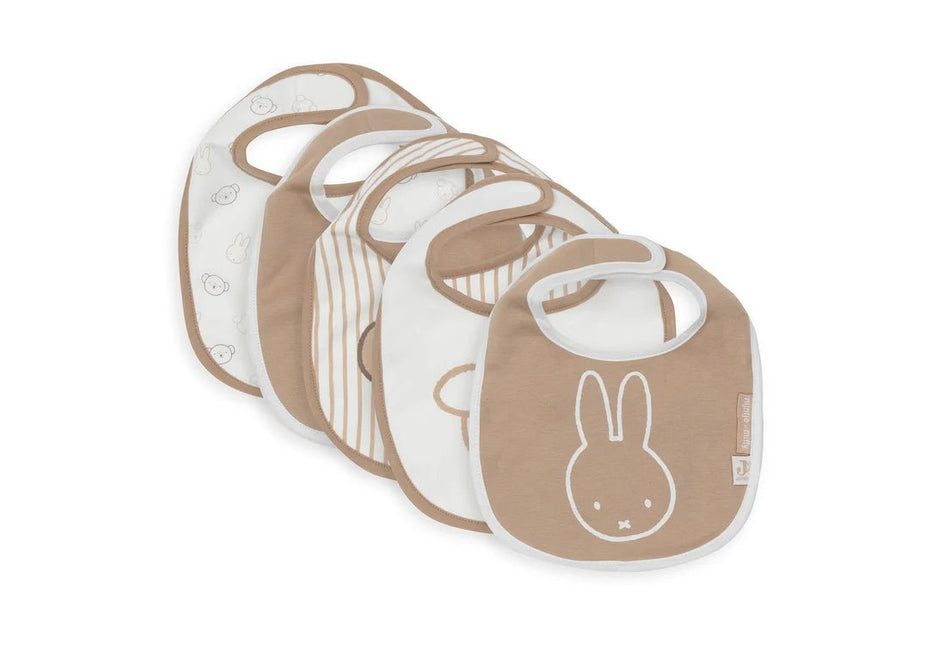 Jollein Slabbetje Miffy Heads Waterproef 5St koop je bij Babywinkel