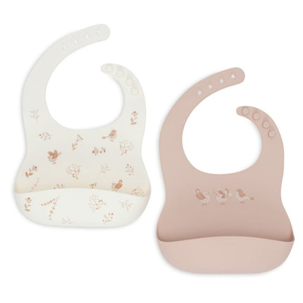 Slab Siliconen - Lovely Birds - 2 Stuks - Babywinkel - 8717329393707