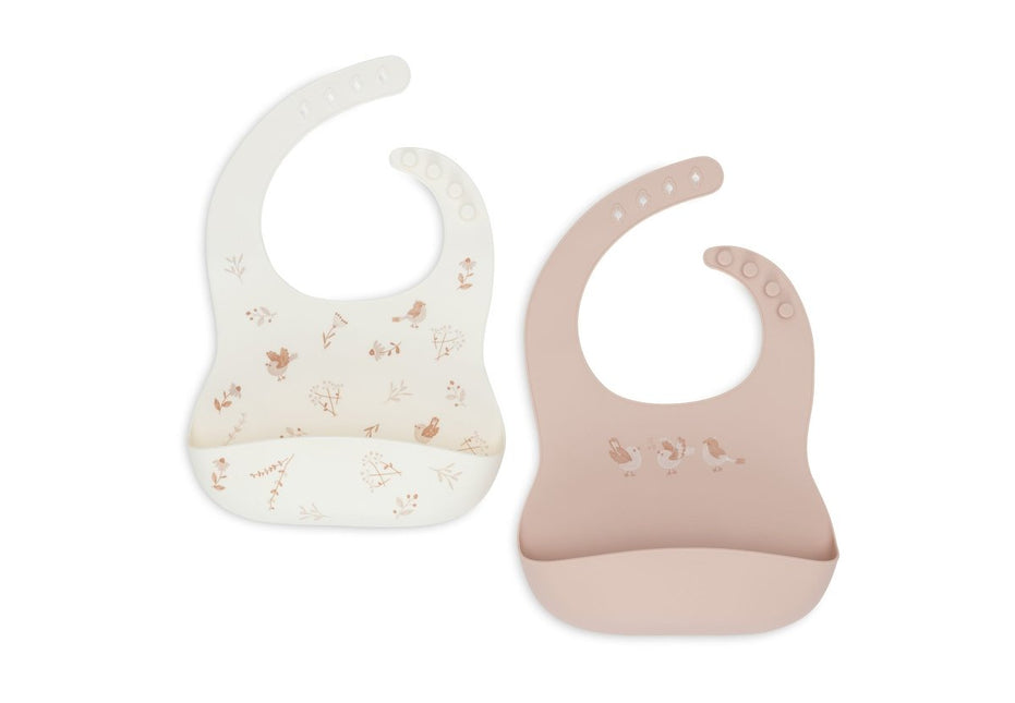Slab Siliconen - Lovely Birds - 2 Stuks - Babywinkel - 8717329393707