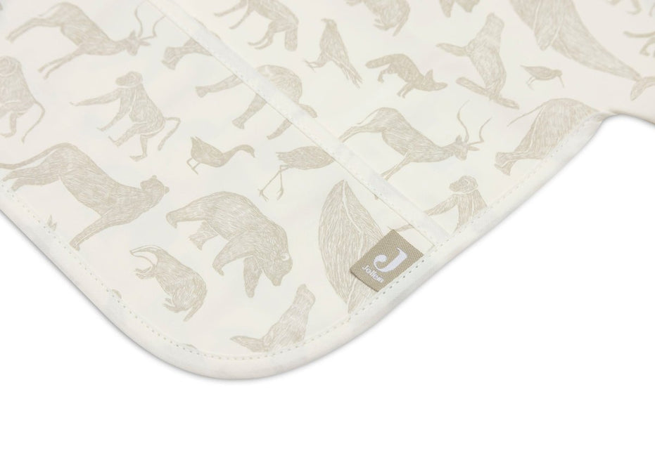 Slab Waterproof met Mouw Animals - Olive Green - Babywinkel - 8717329377042