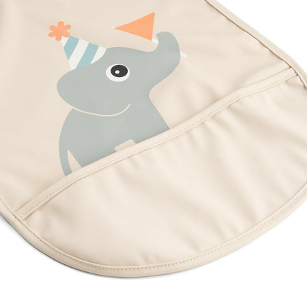 Slabbetje met klittenband Celebration Sand koop je bij Babywinkel