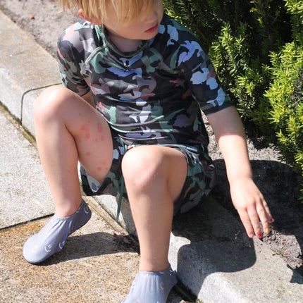 Slipstop Smiley Grey Shoes Boys - Babywinkel - 8683555285324