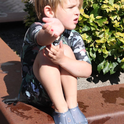 Slipstop Smiley Grey Shoes Boys - Babywinkel - 8683555285324