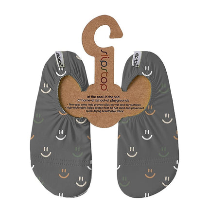 Slipstop Smiley Grey Shoes Boys - Babywinkel - 8683555285324