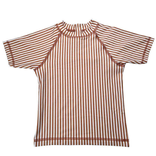 Slipstop UV Shirt Cognac Stripe - Slipstop - Babywinkel - 8683555253958