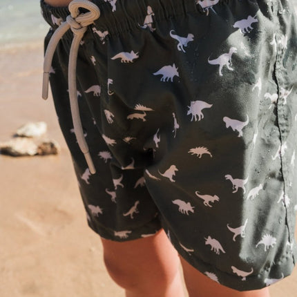 Slipstop Zwembroekje Dino Green Kort - Babywinkel - 8683555263643