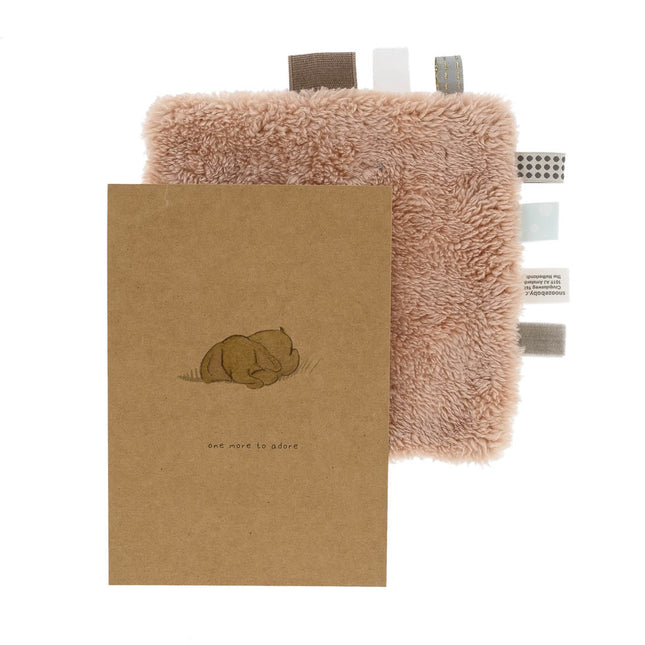 Snoozebaby Giftset Knuffeldoekje en Geboortekaartje Milky Rust - Snoozebaby - Babywinkel - 8719743856929