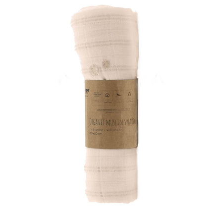 Snoozebaby Hydrofiele Doek Wieg Milky Rust 80x80cm - Snoozebaby - Babywinkel - 8719743844919
