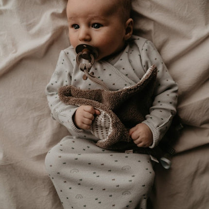 Snoozebaby Knuffeldoekje Sweet Dreaming Warm Brown 25x25cm - Snoozebaby - Babywinkel - 8719743856882
