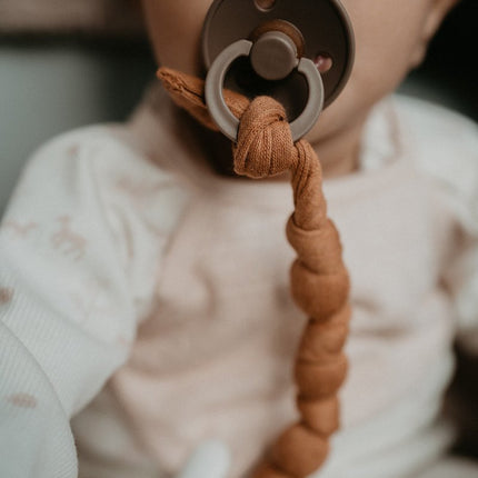 Snoozebaby Speenkoord Toffee - Snoozebaby - Babywinkel - 8719743857544