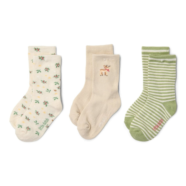 Sokken Little Christmas 3 Delig - Babywinkel - 8721122583852