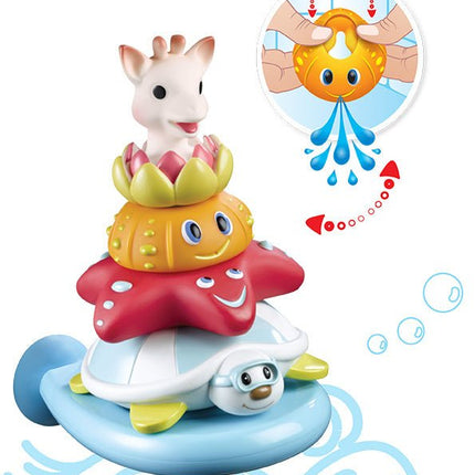 Sophie de Giraf Badspeelgoed Splash En Surf Pyramide - Sophie de Giraf - Babywinkel - 3056565234234