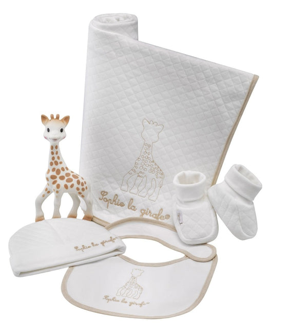 Sophie de Giraf Geschenkdoosje So'Pure Geboorteset 5 delig koop je bij Babywinkel