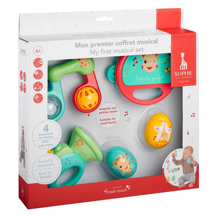 Sophie de giraf Mijn eerste muziekset koop je bij Babywinkel