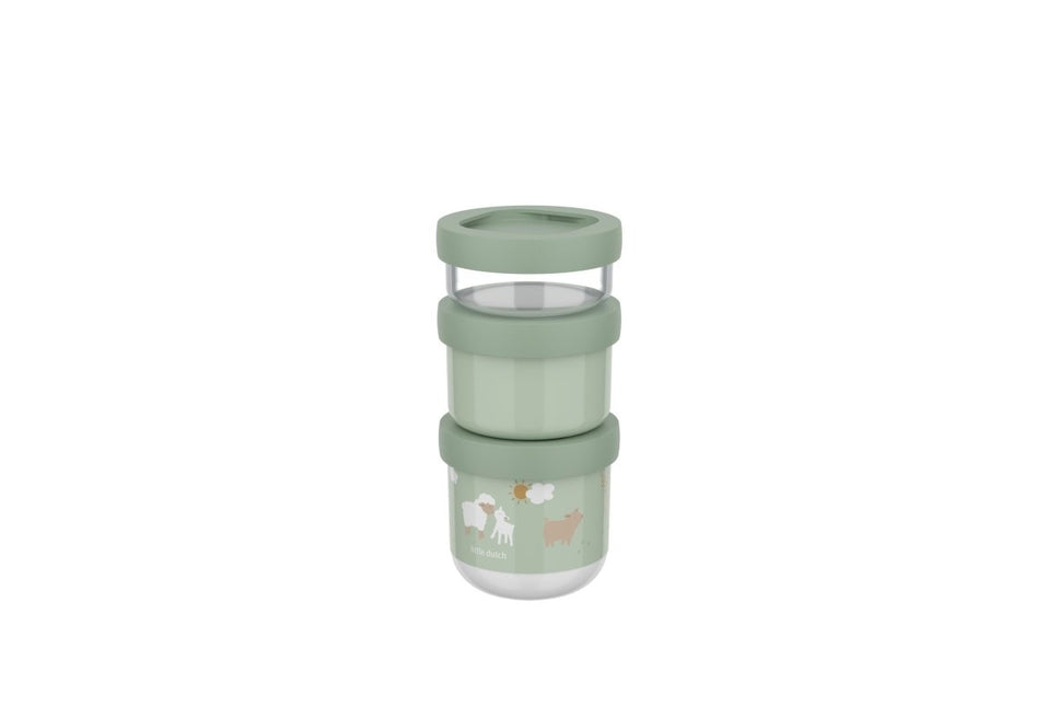 Stapelbare snackbox Mepal Mio 3 - delig - Little Farm - Babywinkel - 8720294049531