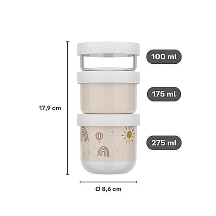 Stapelbare snackbox Mepal Mio 3 - delig - Little Farm - Babywinkel - 8720294049531