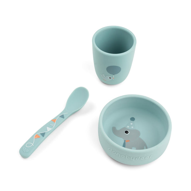 Stick&Stay first meal set Celebration Blue koop je bij Babywinkel