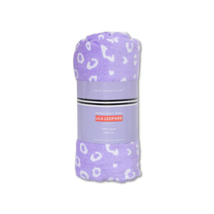 Swim Essentials Badcape Baby Lila Leopard - Swim Essentials - Babywinkel - 7432234144183