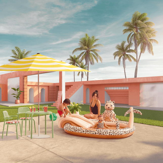 Swim Essentials Zwembad Kind Glijbaan Panterprint 2,10M koop je bij Babywinkel