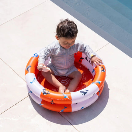 Swim Essentials Zwembad Kind Walvis Rood Wit 60Cm koop je bij Babywinkel