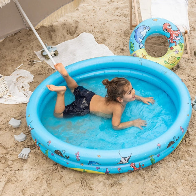 Swim Essentials Zwembad Set Met Strandbal En Zwemband 3 Delig - Swim Essentials - Babywinkel - 7432233952925