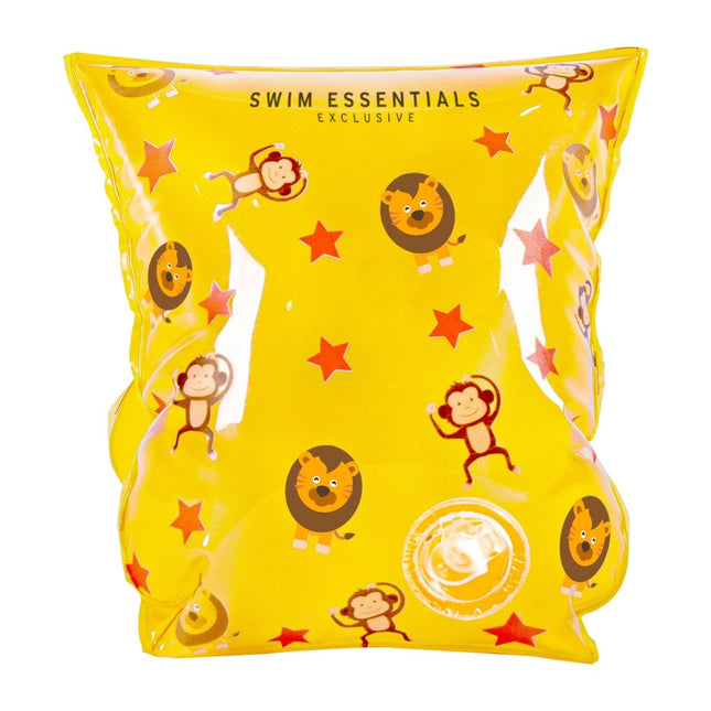Swim Essentials Zwembandjes Circusprint 0 - 2 Jaar Geel koop je bij Babywinkel