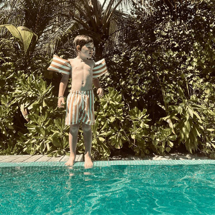 Swim Essentials Zwembandjes Yellow Striped 2 - 6 Years koop je bij Babywinkel