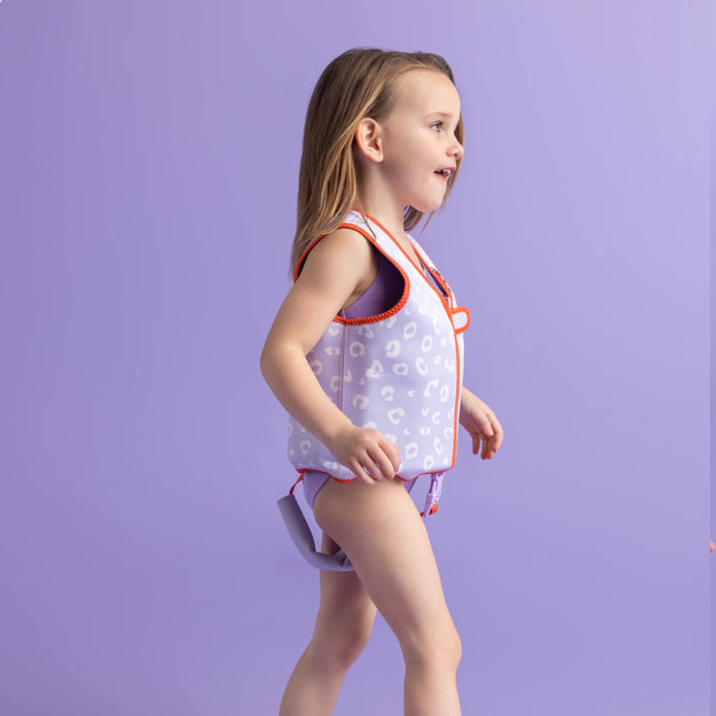 Swim Essentials Zwemvest Lila Leopard 3 - 6 Years - Swim Essentials - Babywinkel - 7432234115107