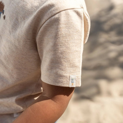 T-shirt korte mouw Biscuit melange koop je bij Babywinkel