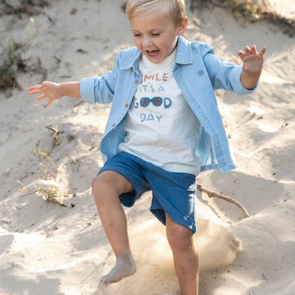 T-shirt korte mouw Creme koop je bij Babywinkel