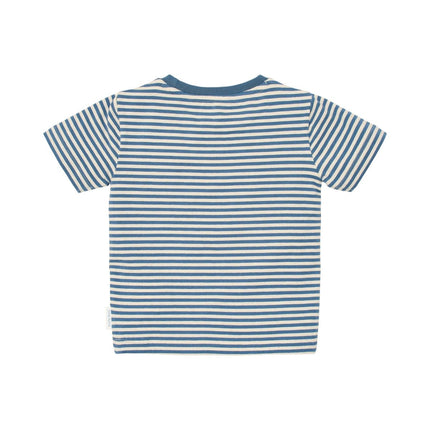 T-shirt korte mouw Indigo Sand Stripe koop je bij Babywinkel