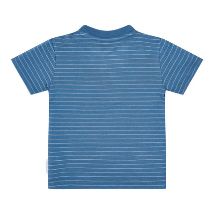 T-shirt korte mouw Indigo stripe koop je bij Babywinkel