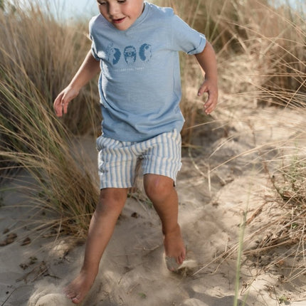 T-shirt korte mouw Steel Blue koop je bij Babywinkel