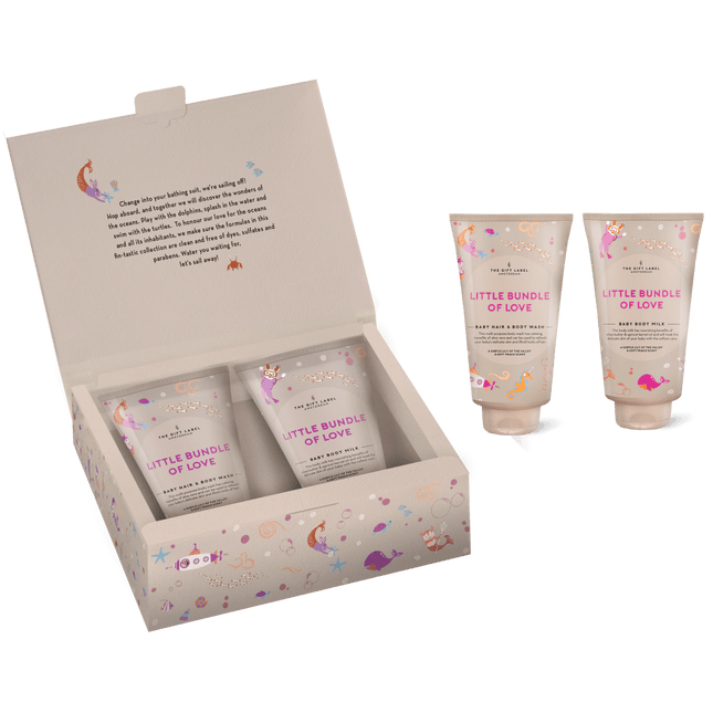The Gift Label Giftbox Baby Little Bundle Of Love Girls 2 Delig - The Gift Label - Babywinkel - 8720301553983