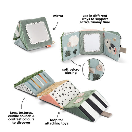 Uitklapbare sensorische spiegel Kleine boerderij Kleurenmix koop je bij Babywinkel