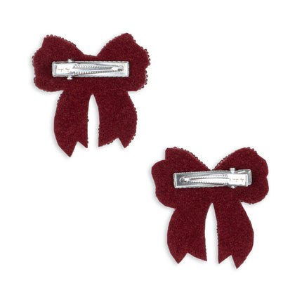 <tc>Konges Slojd</tc> Fermaglio per capelli Baby Bow Paillettes Rio Red 2pcs