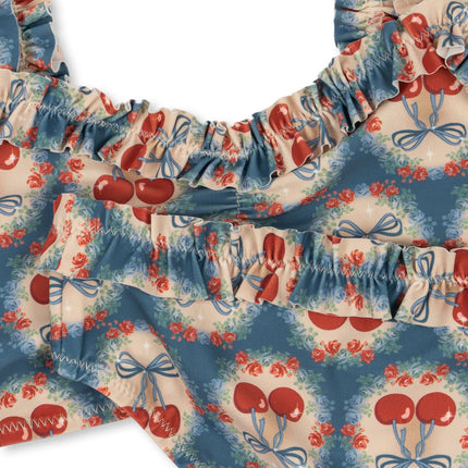 <tc>Konges Slojd</tc> Bikini Kind Maya Grs Cherry Bow Blu