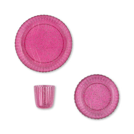 <tc>Konges Slojd</tc> Set di stoviglie Glitter Sprakling Sangria 3 pezzi