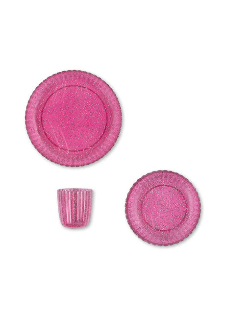 <tc>Konges Slojd</tc> Set di stoviglie Glitter Sprakling Sangria 3 pezzi