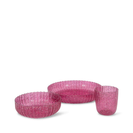 <tc>Konges Slojd</tc> Set di stoviglie Glitter Sprakling Sangria 3 pezzi